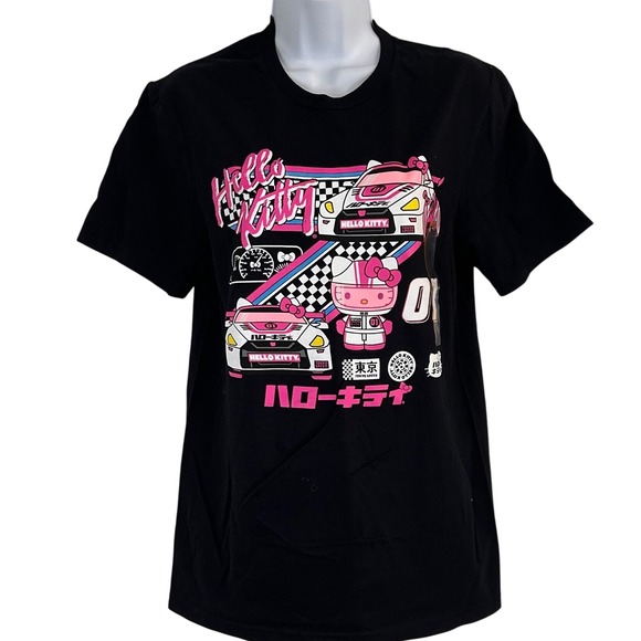 Sanrio Tops - NWT Sanrio Hello Kitty S Tokyo Speed Racing Graphic T-Shirt Black JDM Drift Car